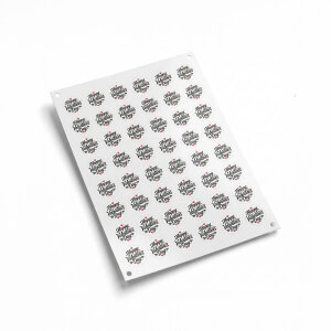 Sevgililer Günü 'Happy Valentine's Day' Baskılı Sticker (4x4cm) - 54 Adet | 14 Şubat Etiketi - 2