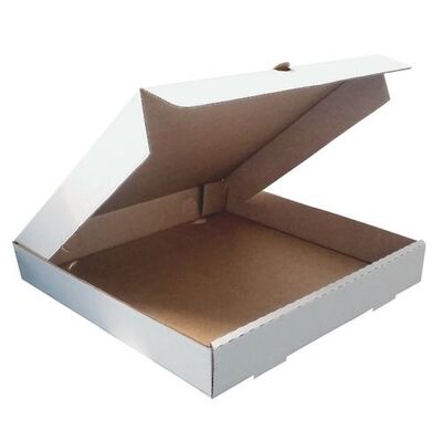 25x25x4 Beyaz Pizza Kutusu