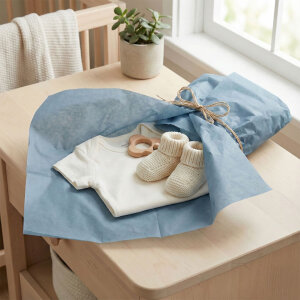 مناديل ورقية زرقاء 50 × 70 100 قطعة - 6