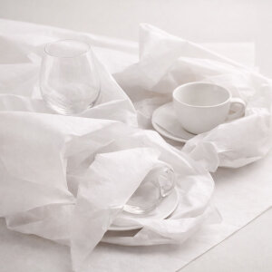 مناديل ورقية بيضاء 50×70 سم - 1000 قطعة - 6
