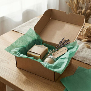 مناديل ورقية خضراء 50 × 70 100 قطعة - 4