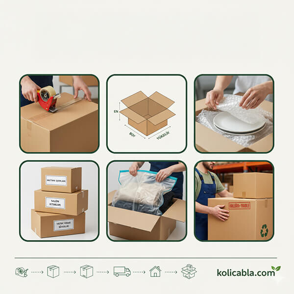 Ev Taşırken İşinizi Kolaylaştıracak En Pratik Koli Paketleme Tüyoları