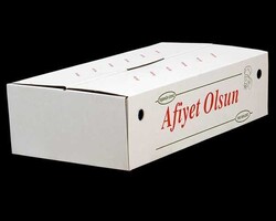'Afiyet Olsun' Baskılı Lahmacun Kutusu (Büyük Boy) - 3