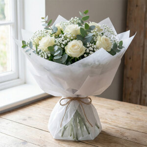 Beyaz Pelur Kağıt (35x50 cm) - 1000 Adet | Pratik ve Hazır Kesim (23 gr) - 3