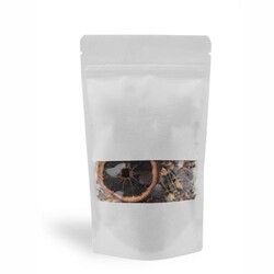 Beyaz Pencereli Kilitli Doypack (13x22.5 cm) 