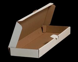 Beyaz Pide ve Lahmacun Kutusu (42x14x4 cm) - 