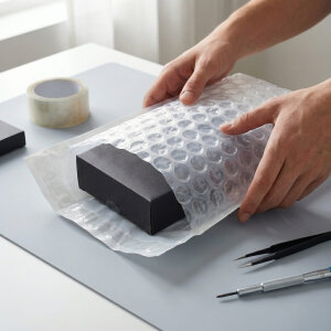 Kendinden Bantlı Büyük Balonlu Torba 14x22cm + 12cm Kapak | Ekstra Kalın Koruma 100 Adet - 8