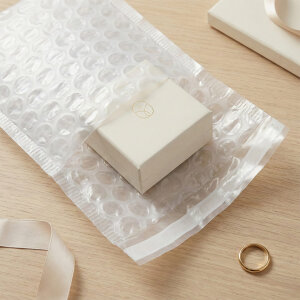 Kendinden Bantlı Büyük Balonlu Torba 34x36cm + 12cm Kapak | Ekstra Kalın Koruma 100 Adet - 4