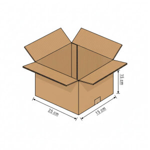 Çift Oluklu Koli (25x15x15 cm) - 5