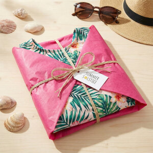 Fuşya Pelur Kağıt (35x50 cm) - 100 Adet | Pratik ve Göz Alıcı (20 gr) - 3