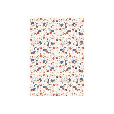 Geometrik Bauhaus ve Modern Şekiller Desenli Pelur Kağıt (35x50 cm) - 100 Adet | Mimari Denge - KoliciAbla