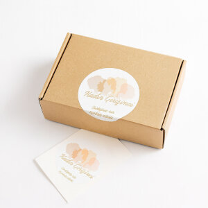 'Kadın Girişimci' Baskılı Sticker - Pastel Tonlar & Kadın Dayanışması Temalı (4x4 cm) - 48 Adet - 6