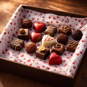 Kırmızı Kalp Baskılı Beyaz Pelur Kağıt (32x45 cm) - 100 Adet | Premium Kalite (40 gr) - 6