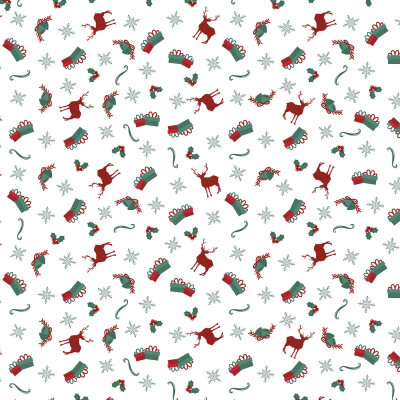 Kızıl Geyik ve Hediye Paketi Desenli Yılbaşı Pelur Kağıt (32x45 cm) - 100 Adet | Klasik Zarafet - KoliciAbla