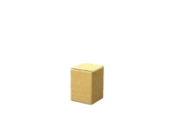 Kraft Kilitli Mini Hediye Kutusu 5x5x6,5 cm - Doğal Takı ve Numune Ambalajı - 2