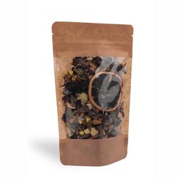 Kraft Pencereli Kilitli Doypack (13x22.5 cm) 