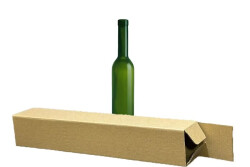 Kraft Kilitli Zeytinyağı Şişe Kutusu (6.5x6.5x37 cm) - koliciabla