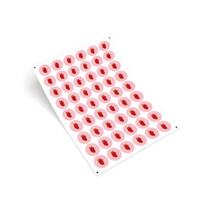 'Kalp' Love Sticker Etiket (4x4cm) - 54 Adet | Aşkın Modern İmzası - 2