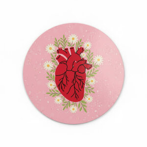 'Kalp' Love Sticker Etiket (4x4cm) - 54 Adet | Aşkın Modern İmzası - 5