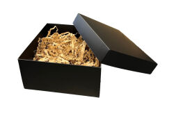 Mat Siyah Hediye Kutusu (20x20x10 cm) - 10 Adet - koliciabla