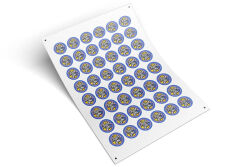 Mavi 'Thank You' Sticker (4x4 cm) - 48 Adet - 4