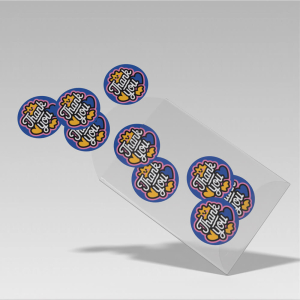 Mavi 'Thank You' Sticker (4x4 cm) - 48 Adet - 2