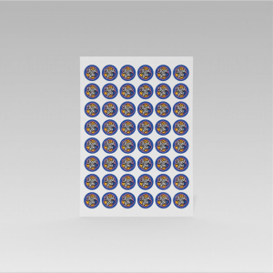 Mavi 'Thank You' Sticker (4x4 cm) - 48 Adet - 3