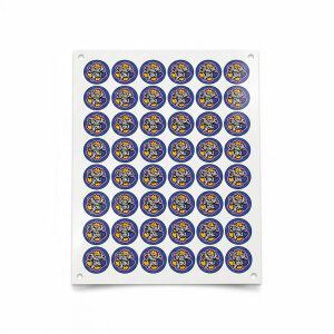 Mavi 'Thank You' Sticker (4x4 cm) - 48 Adet | Global & Şık Paketleme - 5