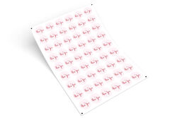'Miss You' Desenli Sticker (4 cm) - 54 Adet - 2