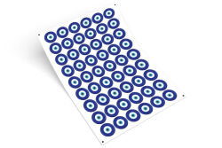 Nazar Boncuğu Desenli Sticker (4 cm) - 54 Adet - 2