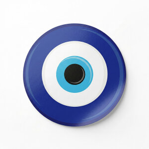 'Nazar Boncuğu' Sticker Etiket (4x4cm) - 54 Adet | Paketlerinize Nazar Değmesin! - 5