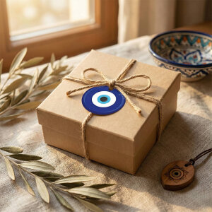 'Nazar Boncuğu' Sticker Etiket (4x4cm) - 54 Adet | Paketlerinize Nazar Değmesin! - 6