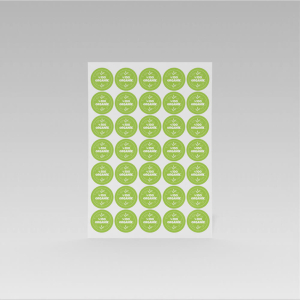 'Organik Ürün' Baskılı Sticker (5 cm) - 35 Adet - 3