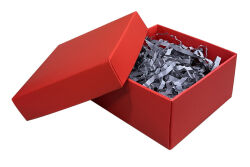 Parlak Kırmızı Hediye Kutusu (10x10x5 cm) - 10 Adet - koliciabla