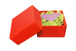 Parlak Kırmızı Mini Hediye Kutusu (5x5x3 cm) - 10 Adet - koliciabla