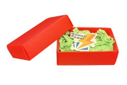 Parlak Kırmızı Hediye Kutusu (8x5x3 cm) - 10 Adet - koliciabla