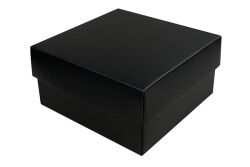 Parlak Siyah Hediye Kutusu (10x10x5 cm) - 10 Adet - 1