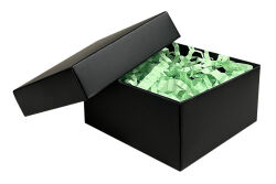 Parlak Siyah Hediye Kutusu (10x10x5 cm) - 10 Adet - 2