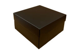 Parlak Siyah Hediye Kutusu (15.7x15.7x9.7 cm) - 10 Adet - 3