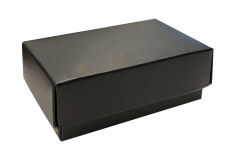 Parlak Siyah Hediye Kutusu (8x5x3 cm) - 10 Adet - 2