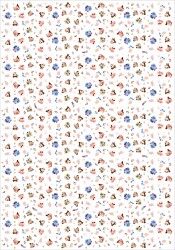 Baskılı Pelur Kağıt Beyaz - 24