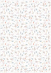 Baskılı Pelur Kağıt Beyaz - 9