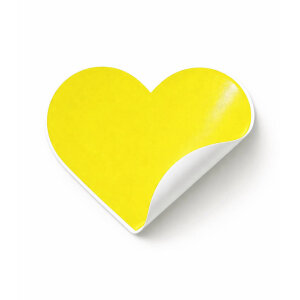 Renkli Kalp Sticker Etiket (4x4cm) - 54 Adet | Paketlerinize Neşe Katın! - 4