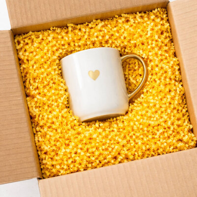 Sarı Kırpık Kağıt - 500 gr | Enerji Veren Dolgu Malzemesi - 5