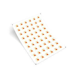 'Sevimli Ayıcık' Sticker Etiket (4x4cm) - 54 Adet | Paketlerinize Tatlı Bir Dokunuş - 2