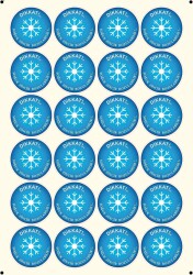 Soğuk Zincir Uyarı Etiketi (Çap - 7 cm) - 24 Adet - 2