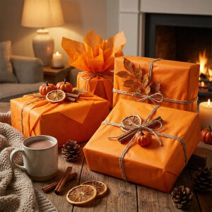 Orange Pelur Paper 50x70cm 100 pieces - 4