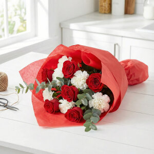 Red Tissue Paper 50 x 70 100 Pieces - 3