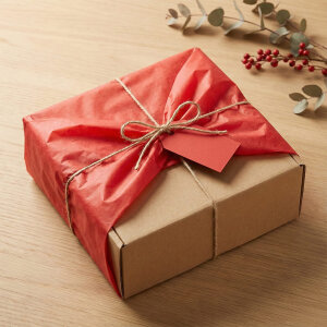 Red Tissue Paper 50 x 70 100 Pieces - 8