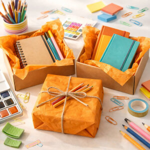 Turuncu Pelur Kağıt (35x50 cm) - 100 Adet | Pratik ve Enerjik (20 gr) - 6